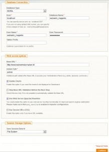 Magento configuratie instellingen